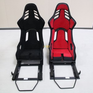 Sièges de course automobile réglables, blancs, inclinables, sièges baquet universels, sièges sport en fibre de carbone/fibre de verre - Product Image 3