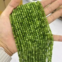 Perles rondes en jade vert, pierres naturelles polies, accessoires de bijoux DIY, nouveautés, vente en gros directe d'usine