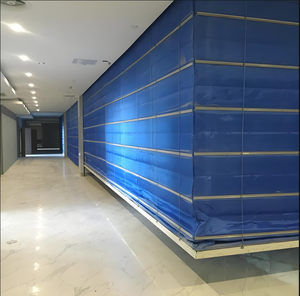 <span class=keywords><strong>Porte</strong></span> à enroulement industrielle, rideau lourd, résistant au feu, pliable, <span class=keywords><strong>porte</strong></span> coupe-feu, système de détection automatique d'incendie - Product Image 2