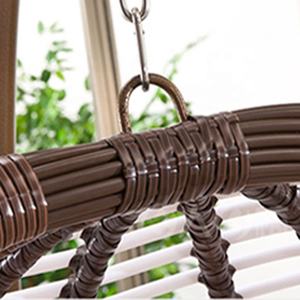 Chaise suspendue en rotin, œuf, balançoire de Patio, jardin extérieur, balcon, loisirs, bon marché, rose, offre spéciale - Product Image 4