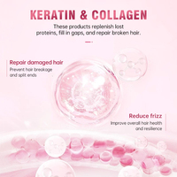 Shampooing personnalisé soyeux et lisse parfum pour cheveux réparateur cheveux abîmés shampoing et revitalisant anti-frisottis nourrissant pour cheveux lisses