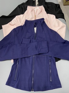 Nueva Chaqueta de Yoga Lulu de Doble Cara, Transpirable, para <span class=keywords><strong>Mujer</strong></span>, Corte Ajustado, Manga Larga, con Cuello Alto, para Deportes y Fitness - Product Image 5