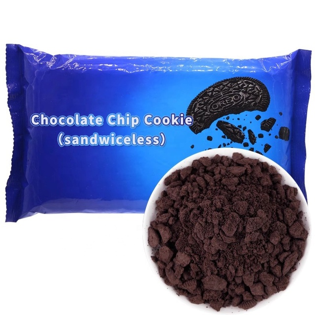 HENGZHI 400g Biscuit Crumbs Chocolate Medium Cookie Pieces for Cake Dessert Sundae Ice Cream Bubble Milk Tea Ingredients