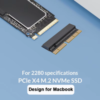 Carte adaptateur NGFF vers SSD M2 pour NVMe PCIe M.2 pour Macbook Air Pro 2013 2014 2015 A1465 A1466 A1502 A1398 Convertisseur PCIEx4