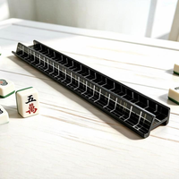 Supports de Mahjong en Acrylique Faits Main Style « Old Money » de Luxe, Poussoirs Magnétiques Droits, Portables, Résistants à l'Eau, Conception Écologique