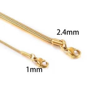 Pulsera de Cadena de Serpiente de Acero Inoxidable para Hombre y Mujer, Joyería de Alta Calidad, Estilo Clásico, Gran Venta - Product Image 5