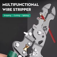 Pince à dénuder pliable 18 en 1 Outil multifonctionnel de qualité industrielle pour le serrage des vis et le fendage des fils
