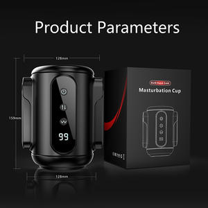 AIERSHA LCD ekran çift saplı uçak fincan otomatik erkek teleskopik titreşim Vibration tor yetişkin seks oyuncak - Product Image 4