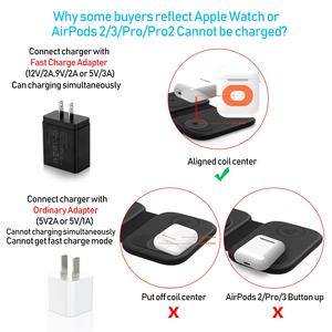Nueva estación plegable <span class=keywords><strong>de</strong></span> <span class=keywords><strong>cargador</strong></span> inalámbrico rápido magnético 3 en 1 <span class=keywords><strong>de</strong></span> 15 vatios con protección OTP para 12 <span class=keywords><strong>Pro</strong></span>/AirPod <span class=keywords><strong>Pro</strong></span>/iWatch 7 - Product Image 5