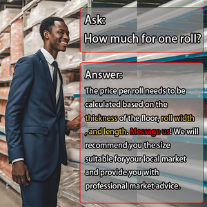 Rollo de <span class=keywords><strong>Suelo</strong></span> Vinílico con Aspecto de Baldosa Blanca y Negra, Alfombra de PVC, Lámina de Revestimiento de Plástico, Linóleo Gomado, Tikar Getah - Product Image 2