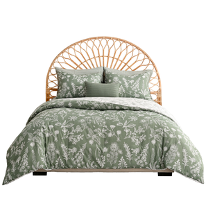 Parure de lit King-Size élégante 10 pièces en polyester, douce, double face, motif floral, pour la maison et l'hôtel, tissée 300 fils/cm² - Product Image 2