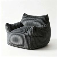 Fauteuil de relaxation professionnel moderne en velours côtelé, personnalisable, dossier haut, housse amovible, vente en gros, livraison rapide