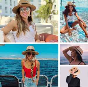 Sombreros de Vaquero Personalizados al por Mayor, Sombrero de Paja para Mujer con Logotipo, para Verano, Protección Solar, con Texto Personalizado - Product Image 2