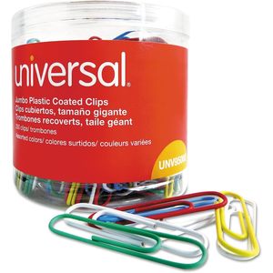Universal Jumbo Paper <b>Clips</b> Assorted Colors with Plastic and Magnet 250/Pack for Office and Stationery Use Binder <b>Clamps</b> - Product Image 3