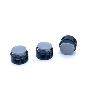 卸売りシルバー耐久性のあるカスタムサイズの衣服金属両面スナップ2つの穴トグルカルプコードロックストッパー - Product Image 2