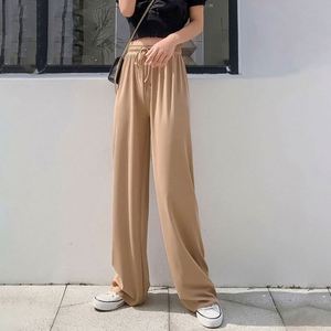 I-0510 Women Spring Waterproof Eco-Friendly Formal High Waist <b>Boot</b> Cut Loose Fit Full Length <b>Trousers</b> - Product Image 3