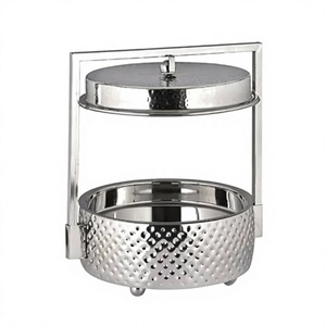Luxury Stainless Steel Round Chafing Dish <b>Food</b> Serving Dish <b>Buffet</b> <b>Food</b> <b>Warmer</b> for Hotel & Catering Supplies Affordable Price - Product Image 1