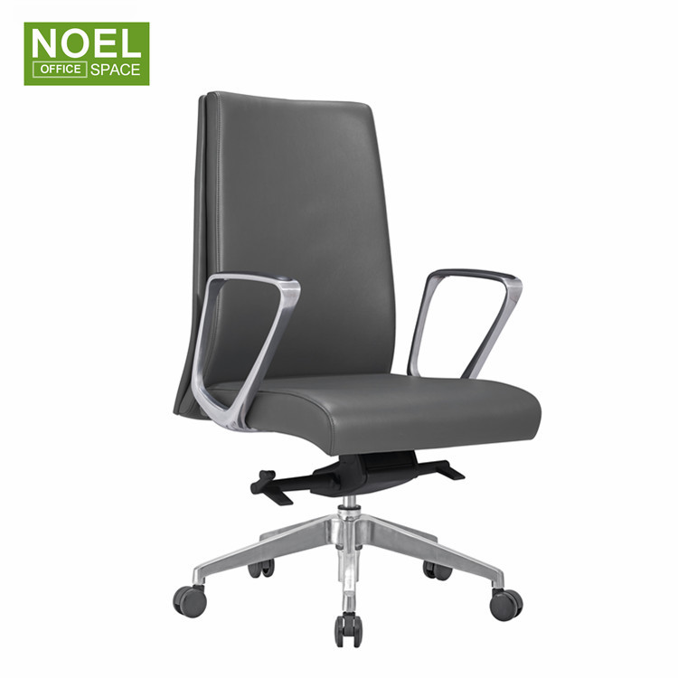 With high back head support manager office swivel chair leather
