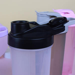 Protien-botella de agua deportiva con logotipo portátil personalizable, botella de agua deportiva con aislamiento, transparente, más fría - Product Image 3