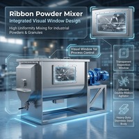 Mélangeur à ruban de grande capacité, machine de mélange industrielle horizontale en forme de U, mélangeur de poudre sèche SUS304