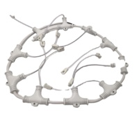 YUEEYOUNG Câble Connecteur en Nylon en Forme de T Étanche IP65 10A, Répartiteur Parallèle Multi-Prises pour Guirlande Lumineuse LED Extérieure