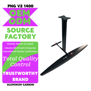 Hydrofoil Light Wind PNG 1400 V2 en carbone, aile à très haut levage, faible point d'arrêt, glisse fluide, sports nautiques, maniabilité stable, longue distance - Product Image 1