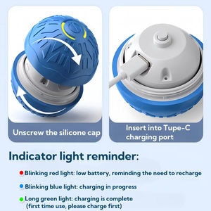 Köpek oyuncak top desen eşlik yürüyüş köpek topu aracı katı elastik top akıllı köpek oyuncak Pet interaktif spor oyuncak - Product Image 3