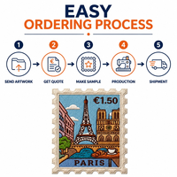 Patch brodé style Paris, motif Tour Eiffel, souvenir de France, thermocollant