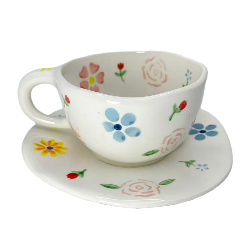 Mer blanche de fleurs