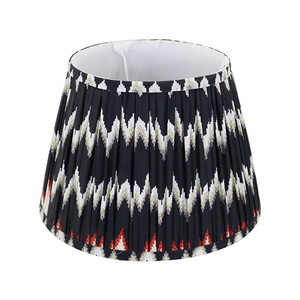 Factory Price <strong>Small</strong> MOQ Royal <strong>Cone</strong> Pleated Fabric Table Lampshade <strong>Orange</strong> Black Lamp Covers &amp; Shades - Product Image 3