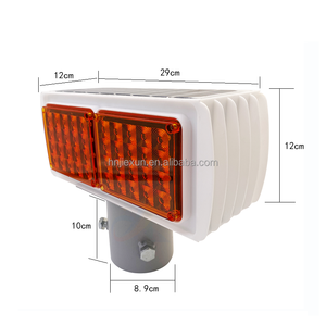 Luce di Segnalazione <span class=keywords><strong>Solare</strong></span> a LED ad Alta Luminosità Lampeggiante, Faro di Sicurezza Alimentato a Energia <span class=keywords><strong>Solare</strong></span> per Segnalazione Stradale e Barriere di Costruzione - Product Image 5