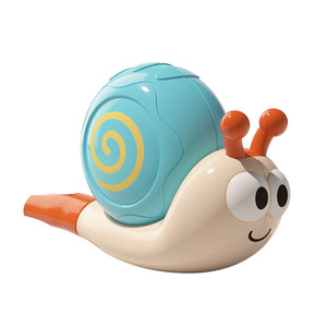 Wholesale Cartoon Snail Animal Shaped Montessori Promotional Mini Plastic Whistle Musical Toy - Product Image 1