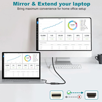 Adaptateur Mini DisplayPort vers HDMI 4K Mindpure, convertisseur Mini DP vers HDMI femelle compatible avec Thunderbolt 2 MacBook Air Surface