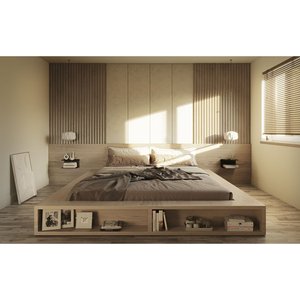 Mensola da Parete Freya in Metallo, Comodino Moderno in Acciaio Verniciato a Polvere Opaca per Camera da Letto e Soggiorno, Tavolino Decorativo - Product Image 5