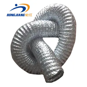 Flexibele Brandwerende Luchtkanalen Droger Vent Slang Aluminiumfolie Pijp Flexibele Rook Duct Slang Voor Ventilatie