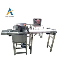 Machine à fabriquer du chocolat pas chère, ligne de production d'enrobage au chocolat, machine à tremper au chocolat avec bande transporteuse