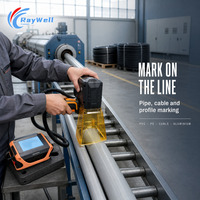 Machine de marquage laser à fibre portable Raywell 50W personnalisée, facile à utiliser, avec support IA pour marquage profond CNC