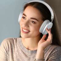 Écouteurs sans fil P9 Pro Max très vendus, son stéréo sur les oreilles avec basses profondes et microphone pour iPhone et Android