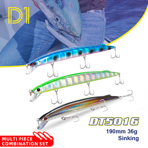 Señuelo <span class=keywords><strong>de</strong></span> Pesca D1 Long Jerk Minnow, 190 mm, 36 g, Señuelos <span class=keywords><strong>de</strong></span> Arrastre, Señuelos <span class=keywords><strong>de</strong></span> Hundimiento <span class=keywords><strong>para</strong></span> <span class=keywords><strong>Agua</strong></span> Salada, <span class=keywords><strong>para</strong></span> Pescar Lubina y Trucha - Product Image 1