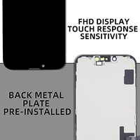 Écran LCD pour téléphone portable au prix d'usine pour iPhone 14, remplacement d'écran LCD, 6,1 pouces, haute luminosité, tactile sensible