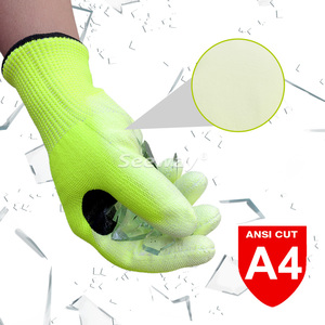 <span class=keywords><strong>Gants</strong></span> anti-coupure Seeway ANSI A4 avec paume enduite de PU <span class=keywords><strong>pour</strong></span> une meilleure adhérence et entre-doigts renforcé <span class=keywords><strong>pour</strong></span> la manipulation des outils de jardinage - Product Image 2