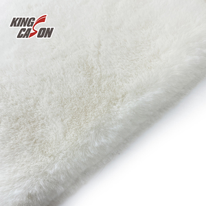 Kingcason Heavyweight thỏ trắng giả lông dài sang trọng dày ấm đan thiết kế mới cho đồ chơi và may mặc sử dụng - Product Image 3
