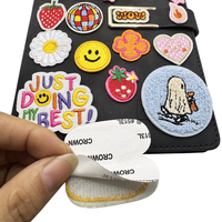 Set de Parches Bordados Variados con Diseños de Dibujos Animados, Letras, Flores, Frutas y Caras Sonrientes para Decorar Cuadernos, Ropa, Chaquetas, Bolsos y Manualidades