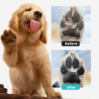Shampooing sec sans rinçage sans eau nettoyeur de pattes en mousse avec brosse en silicone shampooing pour chien de compagnie mousse nettoyante d'urine pour patte