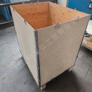 Caisse en bois avec sangles en acier Win-Win, contreplaqué, 1000 mm, personnalisable, boîte d'emballage pour l'exportation - Product Image 1