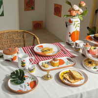 Assiette et bol en céramique vaisselle de salle à manger minimaliste du Moyen-Orient moderne Service de table de luxe en Arabie saoudite avec tasses