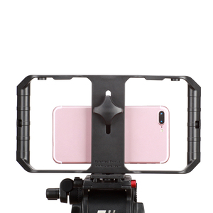 Kit vidéo 4-en-1 pour <span class=keywords><strong>smartphone</strong></span> - Cage de téléphone + Lumière d'appoint LED + Micro + Trépied pour créateurs de contenu YouTube TikTok Vlogging Live - Product Image 1