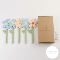 Jouet suspendu écologique unisexe pour berceau de bébé, fleur en peluche douce en polaire, hochet sensoriel marguerite, décoration de chambre de bébé, cadeau pour nouveau-né