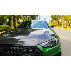 Capot en fibre de carbone ventilé pour <span class=keywords><strong>Audi</strong></span> A4 <span class=keywords><strong>S4</strong></span> RS4 B9 avec trous de dissipation thermique, kit carrosserie léger haute performance - Product Image 5