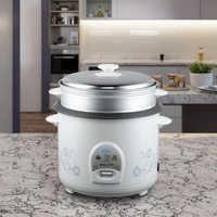 Mini cuiseur à riz électrique avec fonction de maintien au chaud automatique Conception de peinture de fleurs Capacité 1-5L